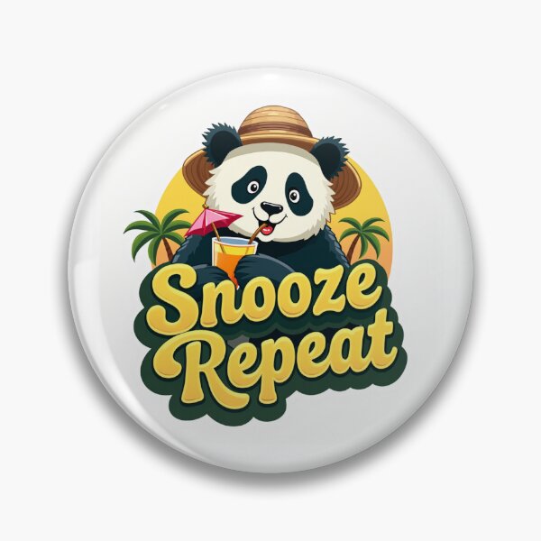 Item preview, Snooze Repeat Cute Panda Vacation Design designed and sold by FlippoStories.