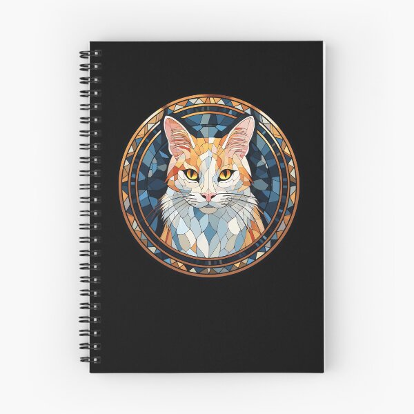 Item preview, Turkish Van Cat Stained Glass Leadlight Artistic Design Boys Girls designed and sold by rafaeltto.