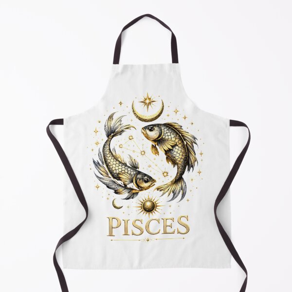Item preview, Pisces Zodiac Sign | Celestial Gold Fish Astrology Design designed and sold by CalmMandala.