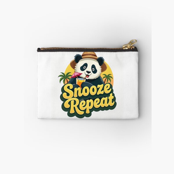 Item preview, Snooze Repeat Cute Panda Vacation Design designed and sold by FlippoStories.