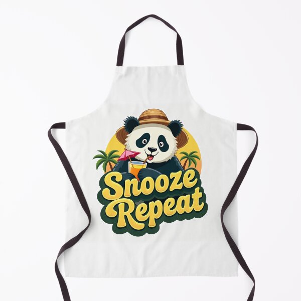Item preview, Snooze Repeat Cute Panda Vacation Design designed and sold by FlippoStories.