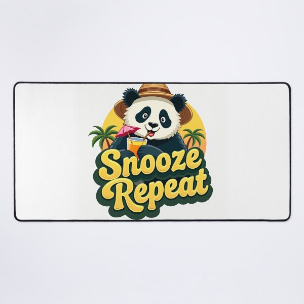 Item preview, Snooze Repeat Cute Panda Vacation Design designed and sold by FlippoStories.