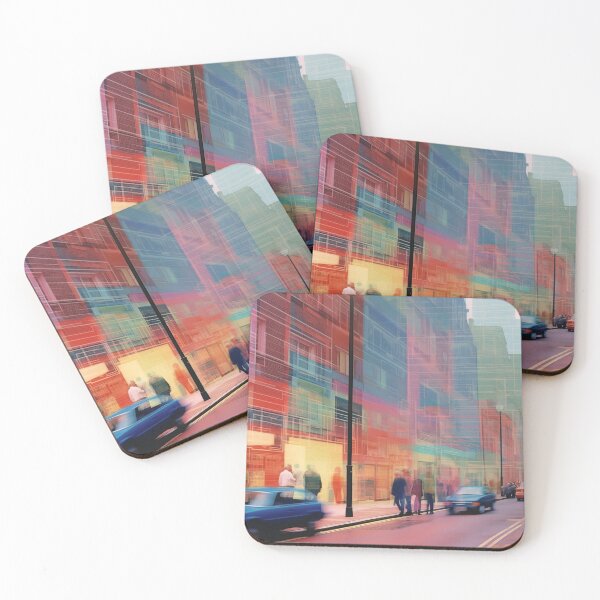 Item preview, Hockney style cityscape layered designed and sold by alex889art.