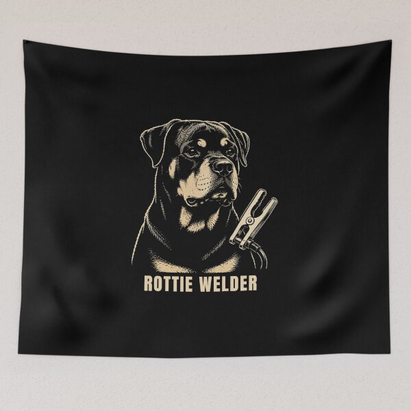 Item preview, Rottie Welder | Rottweiler Welding Vintage Graphic designed and sold by RusticMeadow.