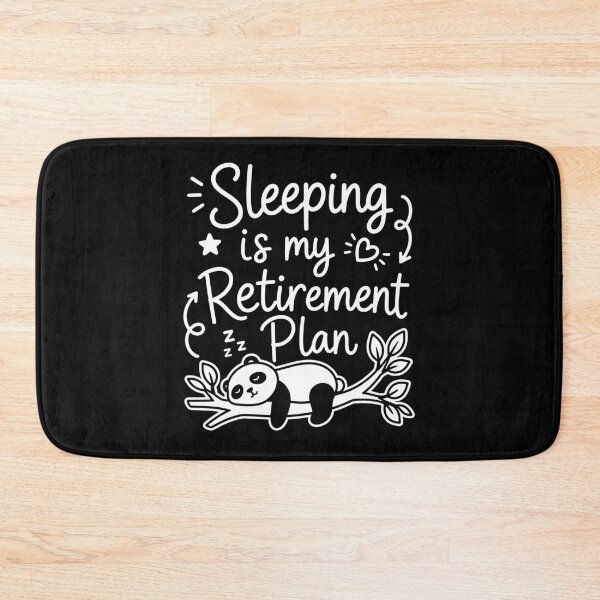 Item preview, Sleeping is my retirement plan funny lazy panda bear designed and sold by gunaone-design.