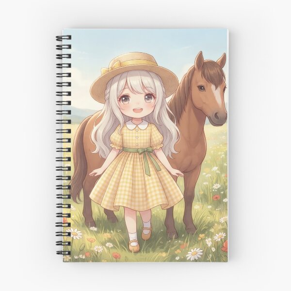 Item preview, Little Girl With Her Pony In Meadow designed and sold by Azurart2.