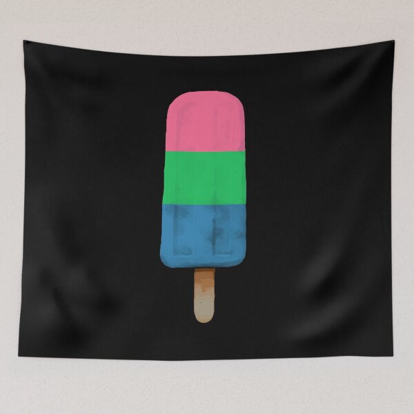 Item preview, Cute Polysexual Pride Flag Popsicle designed and sold by TackyTime.