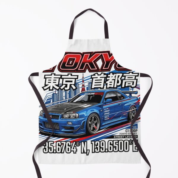 Item preview, Tokyo JDM Sports Car Blue Skyline Vector designed and sold by Rahat3344.