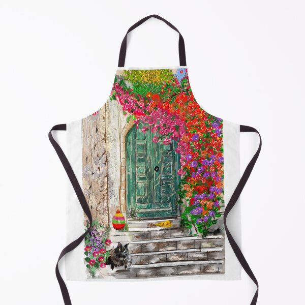 Item preview, The Emerald Door - Amorgos, Greece - Original Painting by Steven Bulloch designed and sold by Cobalt & Stone Art.