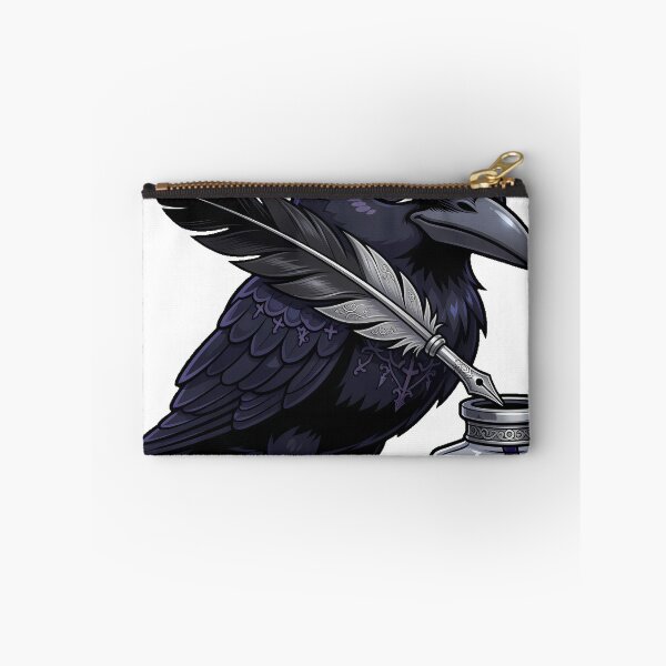 Item preview, Raven with Quill and Inkwell designed and sold by IllumeInk.