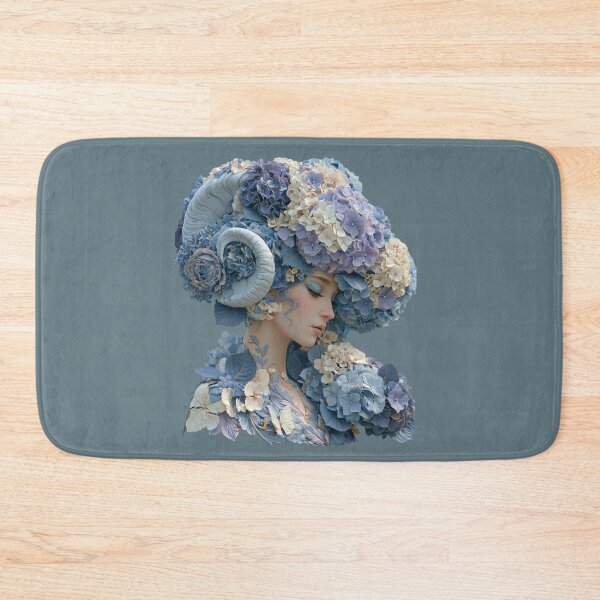 Item preview, Blue Hydrangea Goddess Queen | Floral Fantasy Portrait designed and sold by MythicMood.