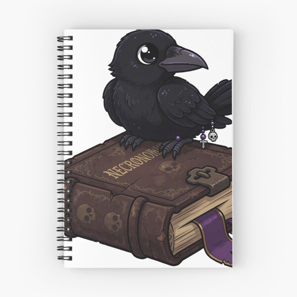 Item preview, Crow on Ancient Tome designed and sold by IllumeInk.