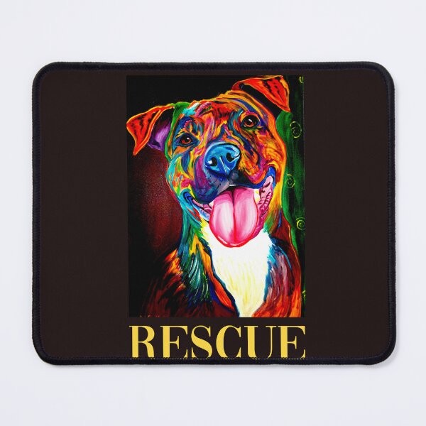 Item preview, Rescue Pitbull Dog – Adopt Don't Shop Colorful Dog Lover Gift designed and sold by Kaysmith233.