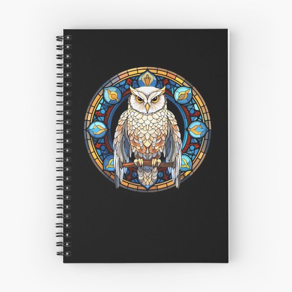 Item preview, White Owl Stained Glass Leadlight Artistic Design Boys Girls designed and sold by rafaeltto.
