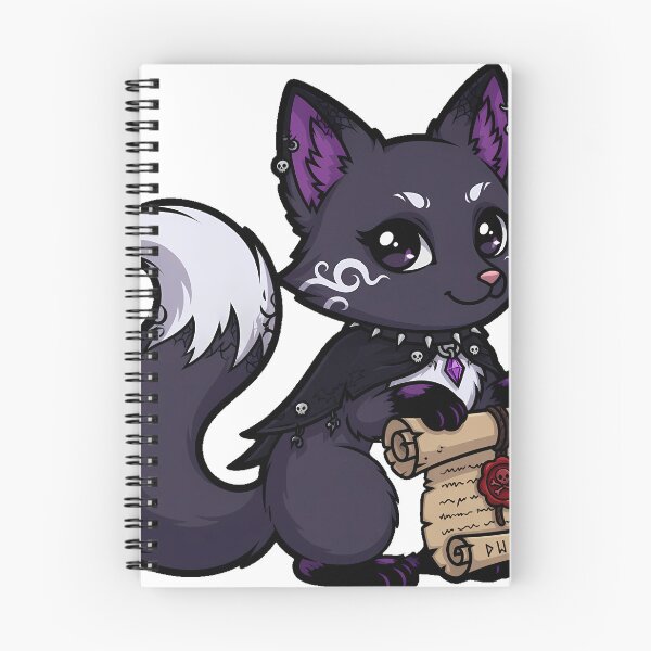 Item preview, Fox with Magic Scroll designed and sold by IllumeInk.