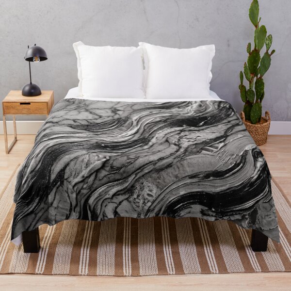 Item preview, Black and white wavy pattern designed and sold by snoWorkshop.