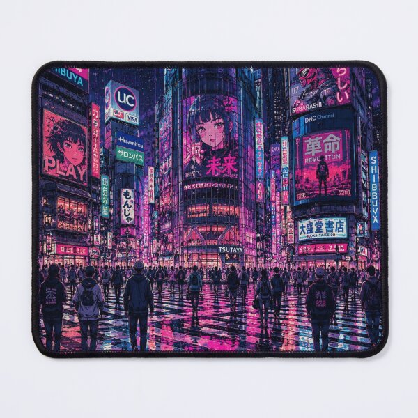 Item preview, Cyberpunk Japan Neon City Nocturnal Art designed and sold by WRParadise.