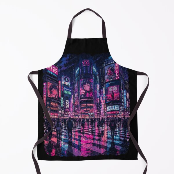 Item preview, Cyberpunk Japan Neon City Nocturnal Art designed and sold by W&RParadise.