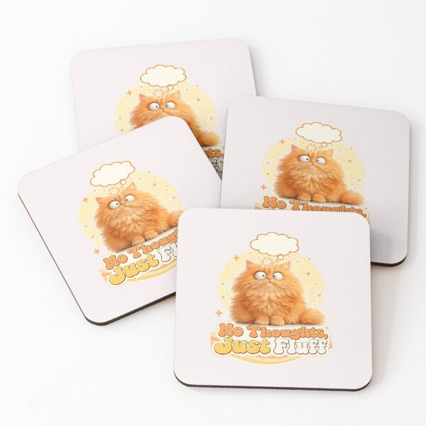 Item preview, No Thoughts Just Fluff Funny Orange Tabby Cat Goofy Dumb designed and sold by Salwastore.