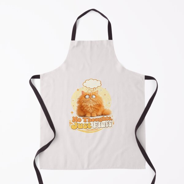 Item preview, No Thoughts Just Fluff Funny Orange Tabby Cat Goofy Dumb designed and sold by Salwastore.