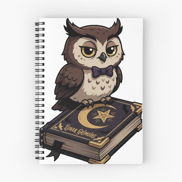 Item preview, Owl on Spellbook designed and sold by IllumeInk.