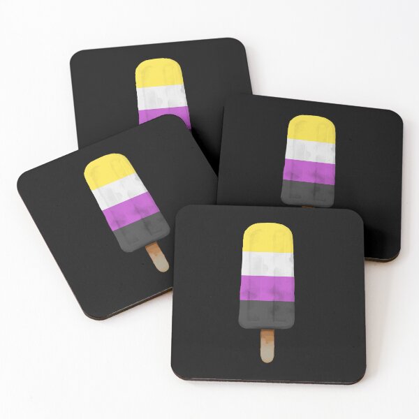 Item preview, Cute Nonbinary Pride Flag Popsicle designed and sold by TackyTime.
