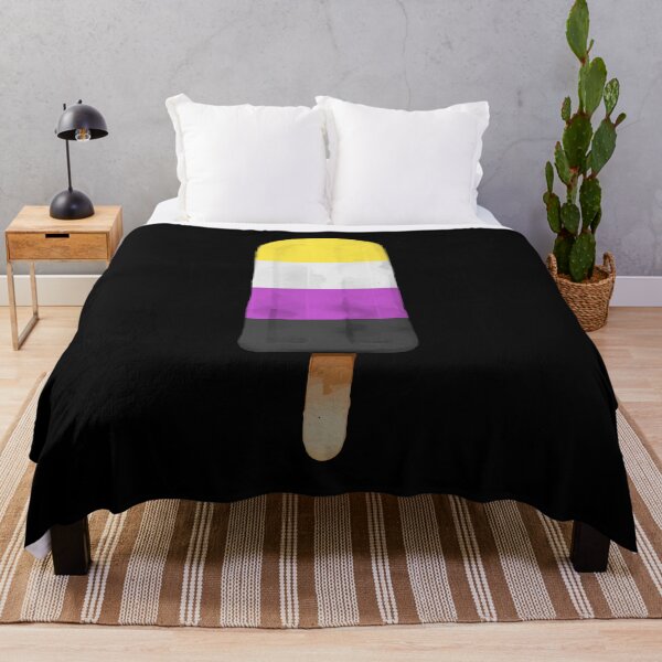 Artikelvorschau, Niedliches Eis am Stiel in Form einer nichtbinären Pride-Flagge. entworfen und verkauft von TackyTime.