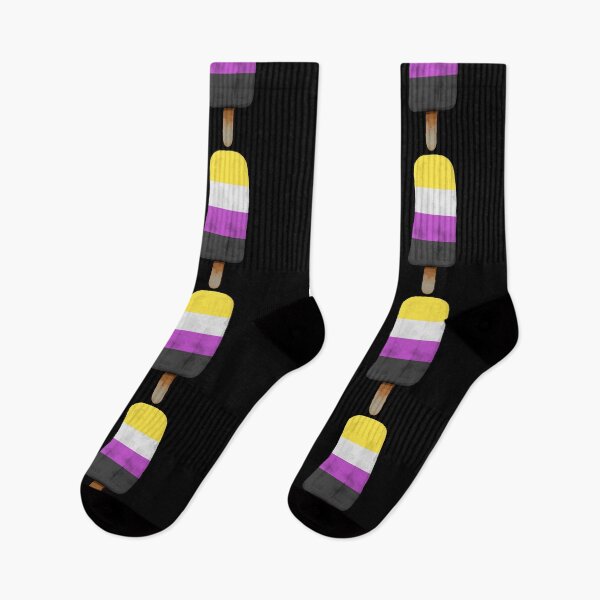 Item preview, Cute Nonbinary Pride Flag Popsicle designed and sold by TackyTime.