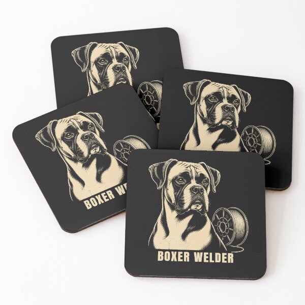 Item preview, Boxer Welder | Boxer Dog Welding Vintage Graphic designed and sold by RusticMeadow.