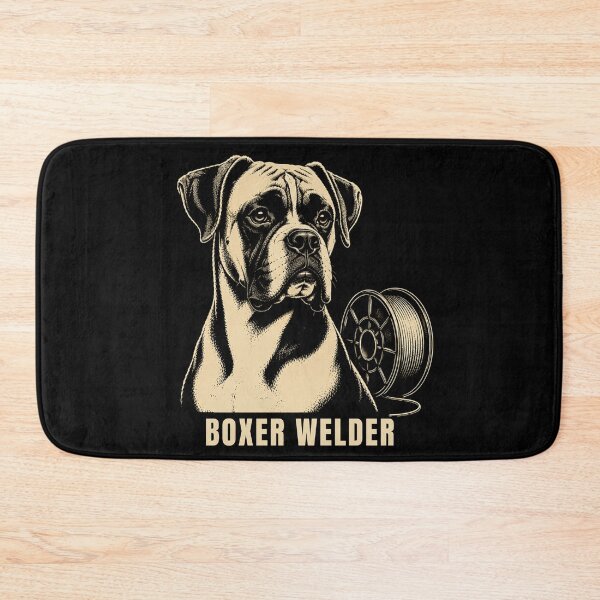 Item preview, Boxer Welder | Boxer Dog Welding Vintage Graphic designed and sold by RusticMeadow.