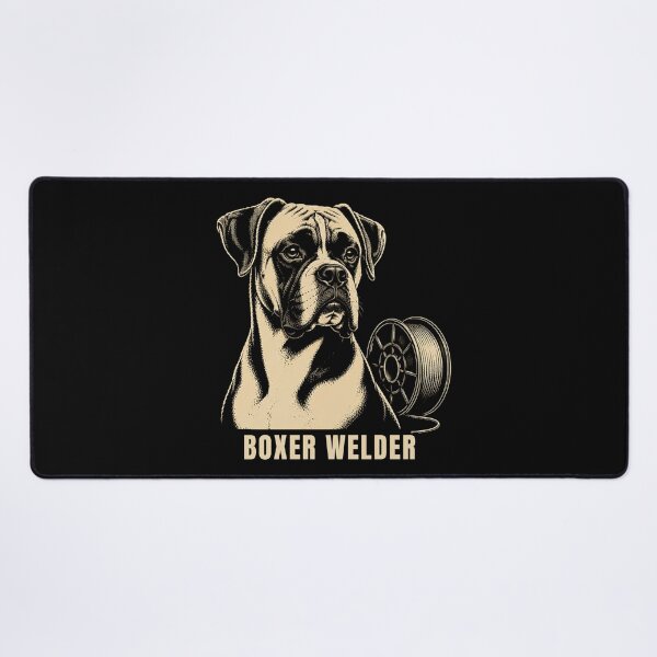 Item preview, Boxer Welder | Boxer Dog Welding Vintage Graphic designed and sold by RusticMeadow.