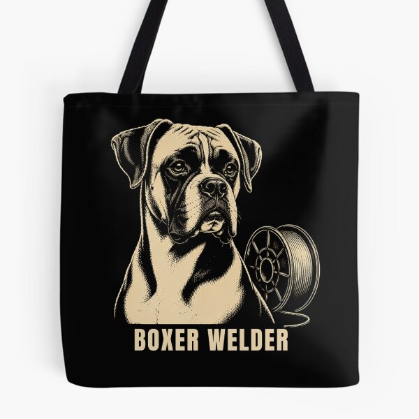 Item preview, Boxer Welder | Boxer Dog Welding Vintage Graphic designed and sold by RusticMeadow.
