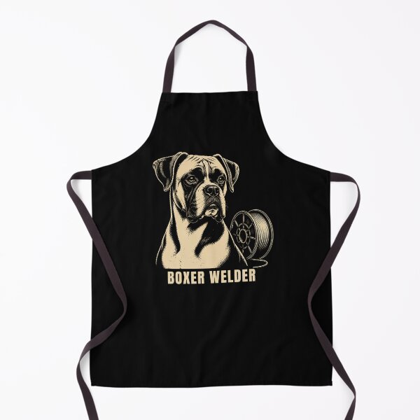 Item preview, Boxer Welder | Boxer Dog Welding Vintage Graphic designed and sold by RusticMeadow.
