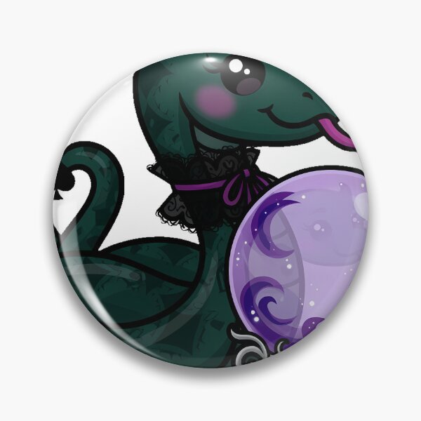 Item preview, Serpent beside Crystal Ball designed and sold by IllumeInk.