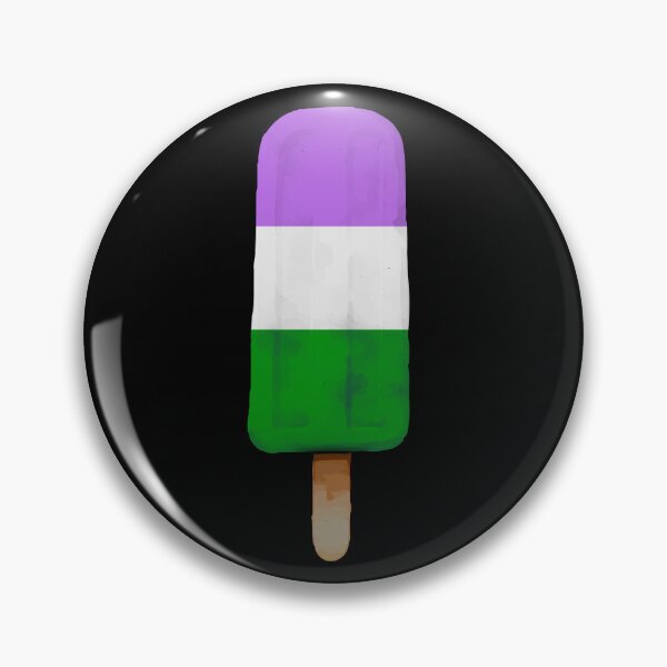 Item preview, Cute Genderqueer Pride Flag Popsicle designed and sold by TackyTime.