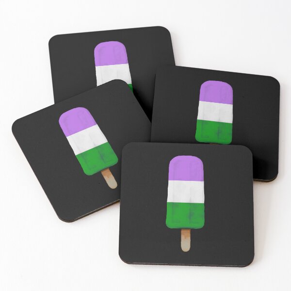 Item preview, Cute Genderqueer Pride Flag Popsicle designed and sold by TackyTime.