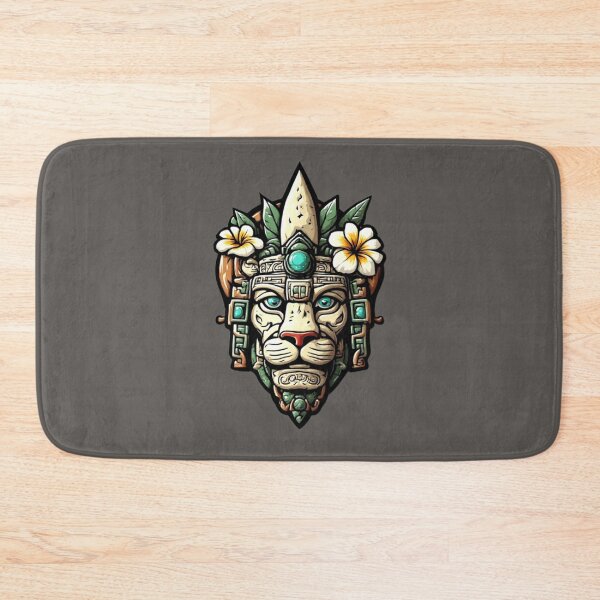 Item preview, Elysium Echoes - Mayan Jaguar Warrior Totem & Sacred Bloom designed and sold by Shift-Bloom.