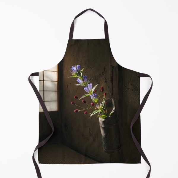 Item preview, Japanese Autumn Gentian Chabana Floral Photography designed and sold by conohitoAI-ArtGallery.