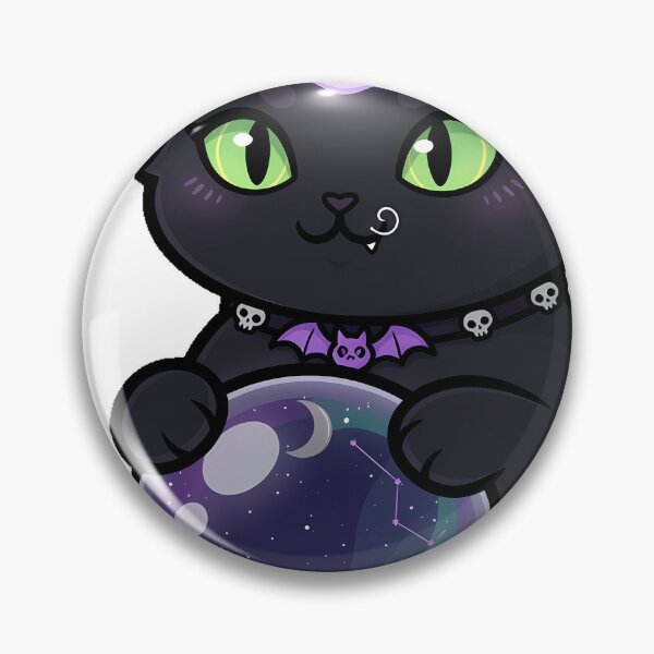 Item preview, Black Cat with Crystal Ball designed and sold by IllumeInk.