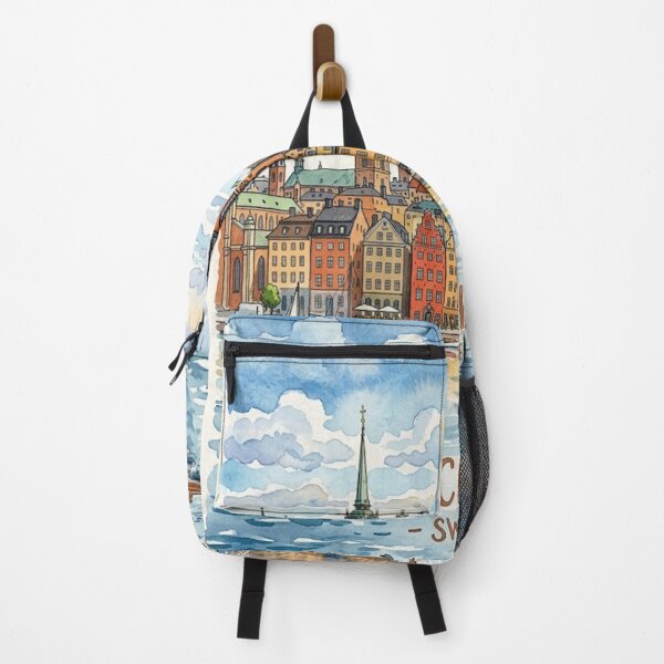 Artikelvorschau, Aquarellzeichnung von Stockholm, Schweden entworfen und verkauft von markdavidd.