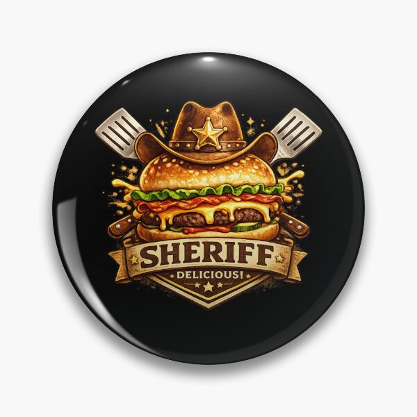 Item preview, Sheriff Delicious: Cowboy BBQ Cheeseburger Western Rodeo Design designed and sold by irfanshikh.