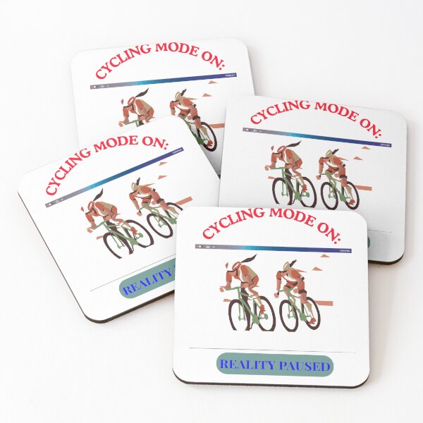 Item preview, Cycling Mode ON: Reality Paused | Funny Cyclist Graphic T-Shirt | Road Bike Racing Design designed and sold by CKADigital.