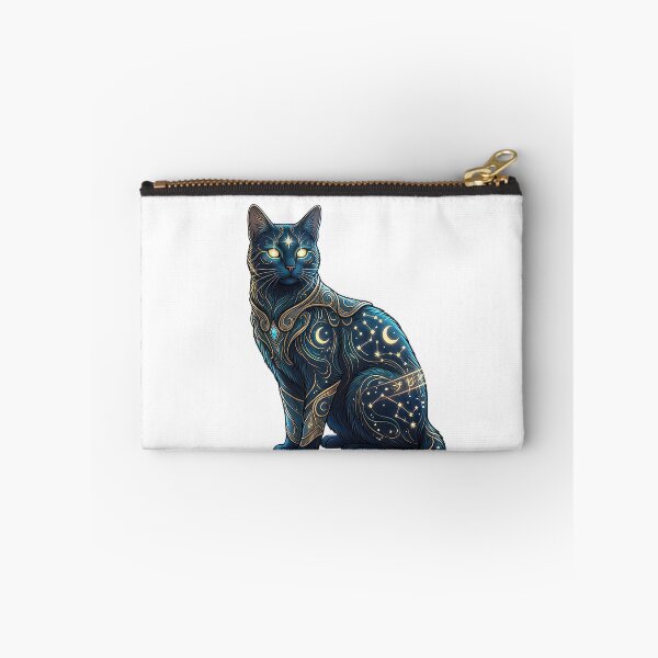 Item preview, Mystical Celestial Cat with Gold Runes designed and sold by enes_photography.