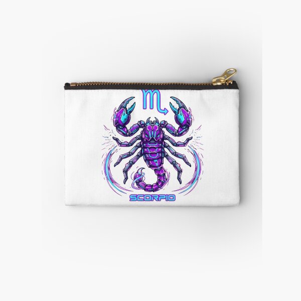 Item preview, Scorpio Neon Purple Cyber Scorpion Glow Zodiac Art designed and sold by Zodiac Celestial Art.