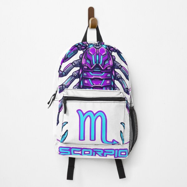 Item preview, Scorpio Neon Purple Cyber Scorpion Glow Zodiac Art designed and sold by Zodiac Celestial Art.