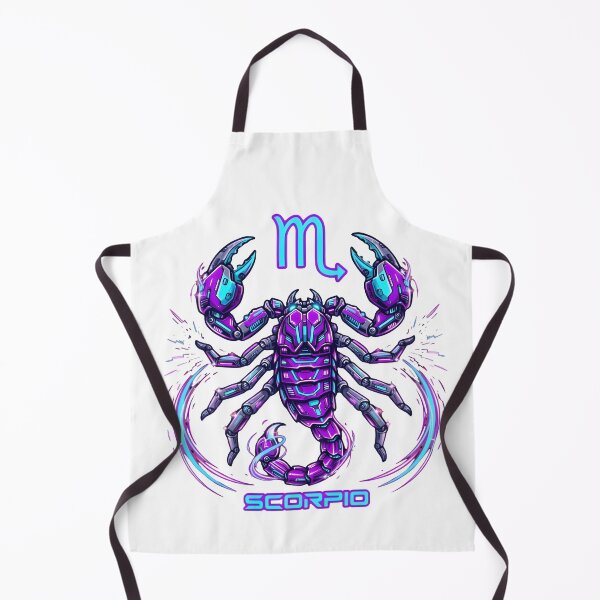 Item preview, Scorpio Neon Purple Cyber Scorpion Glow Zodiac Art designed and sold by Zodiac Celestial Art.
