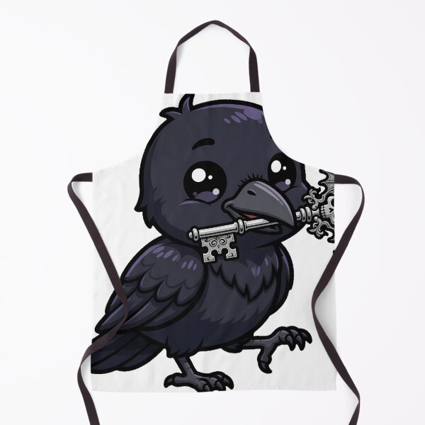 Item preview, Crow with Silver Key designed and sold by IllumeInk.