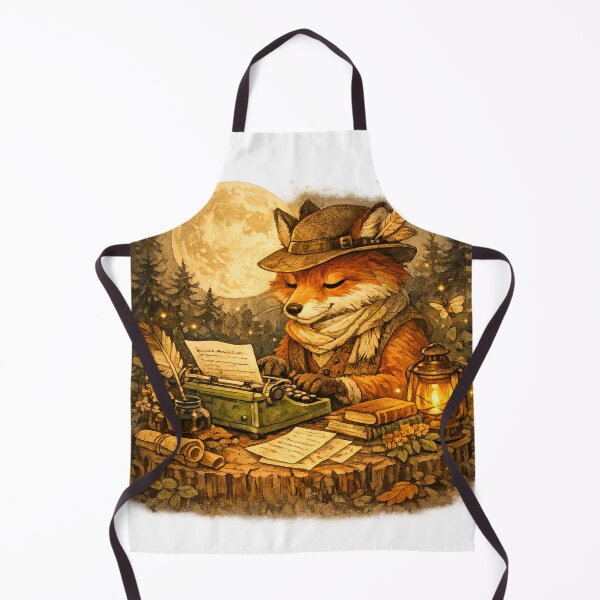 Item preview, Moonlit Poetry Fox Writing Stories designed and sold by Mosslume Studio.