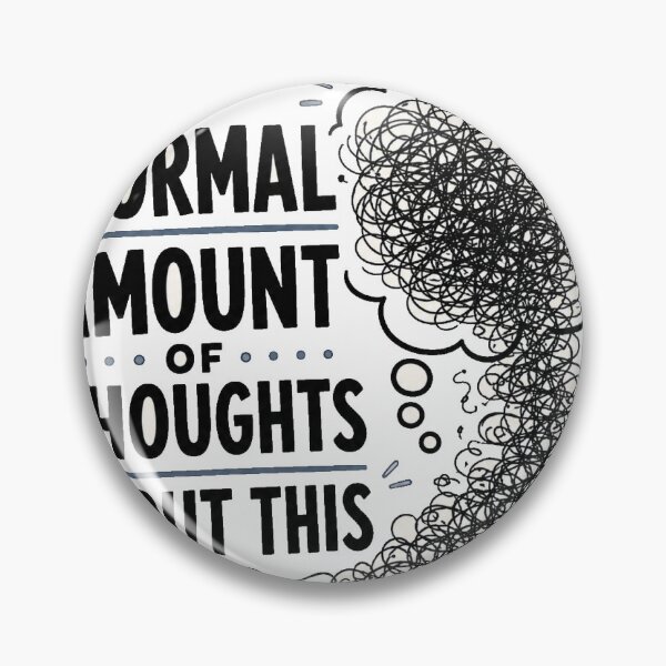 Item preview, Normal Amount of Thoughts About This Sticker designed and sold by RedRubyBubble.