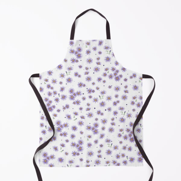 Item preview, purple Michaelmas daisies, lilac star-shaped flowers, daisies, wildflowers, floral pattern designed and sold by ArtbySvetik.